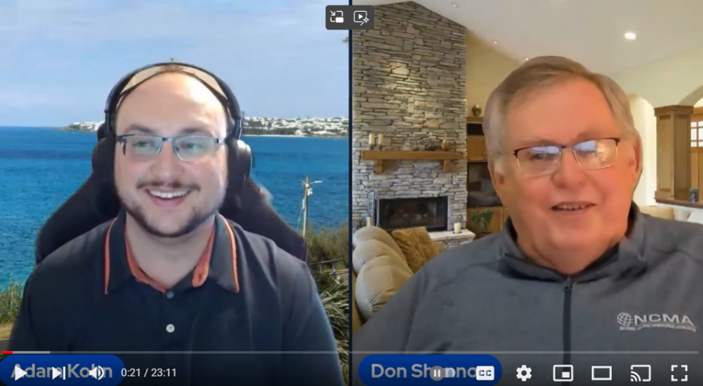 Video of an interview with the guest speaker Don Shannon
